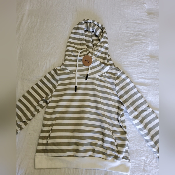 Bibi Striped Large hoodie - Picture 1 of 4